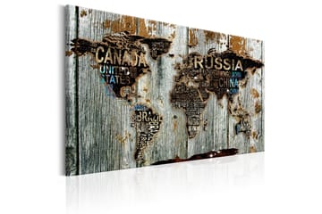 Tavla Wooden Border 120x80 - Artgeist sp. z o. o. - Inredning & dekor - Tavlor & konst - Canvastavla