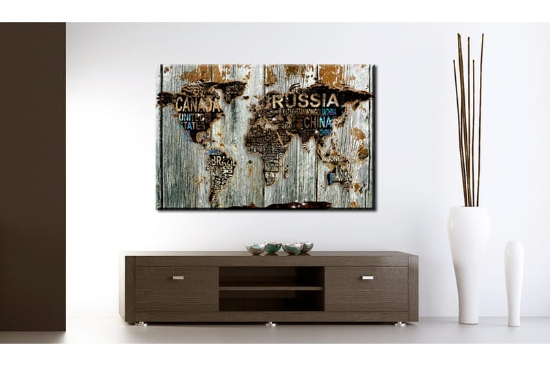 Tavla Wooden Border 90x60, Artgeist sp. z o. o.