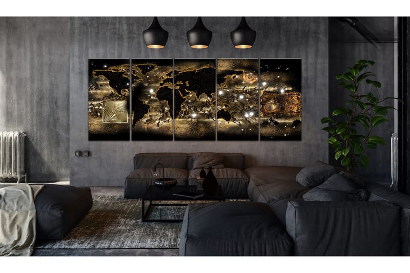 Tavla World At Night 200x80 - Artgeist sp. z o. o. - Inredning & dekor - Tavlor & konst - Canvastavla