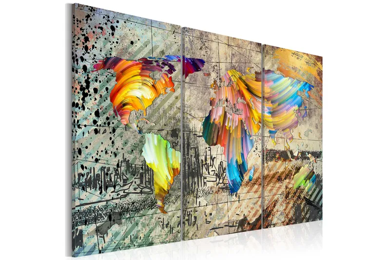 Tavla World Full Of Colours 120x80 - Artgeist sp. z o. o. - Inredning & dekor - Tavlor & konst - Canvastavla