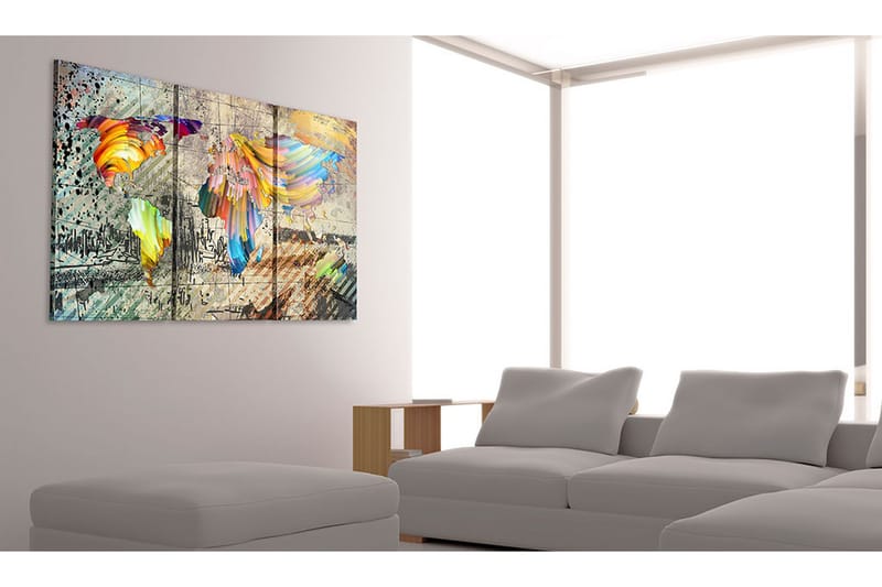 Tavla World Full Of Colours 120X80 Flerfärgad - Artgeist sp. z o. o. - Inredning & dekor - Tavlor & konst - Canvastavla