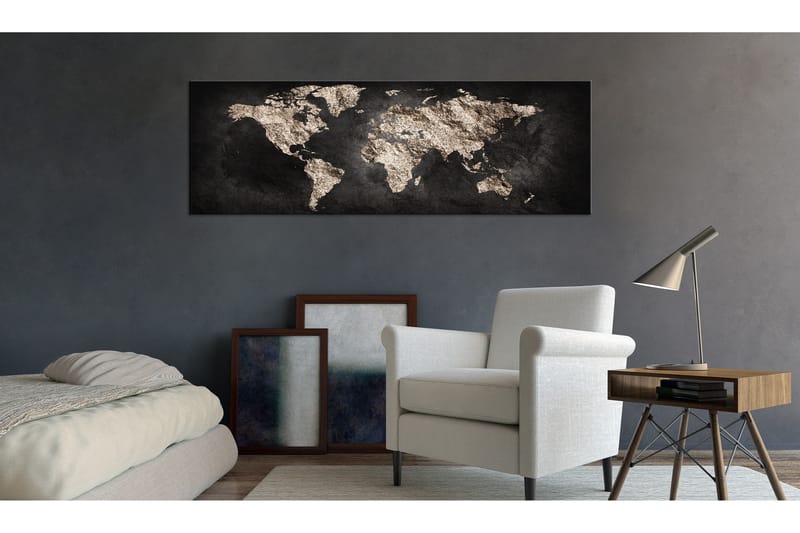 Tavla World Full Of Secrets 135X45 Vit|Svart - Artgeist sp. z o. o. - Inredning & dekor - Tavlor & konst - Canvastavla