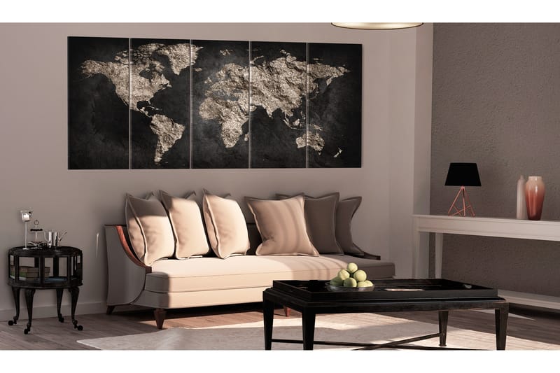Tavla World Full Of Secrets 200X80 Svart - Artgeist sp. z o. o. - Inredning & dekor - Tavlor & konst - Canvastavla