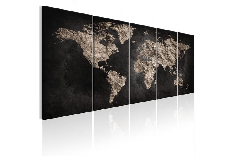 Tavla World Full Of Secrets 200X80 Svart - Artgeist sp. z o. o. - Inredning & dekor - Tavlor & konst - Canvastavla