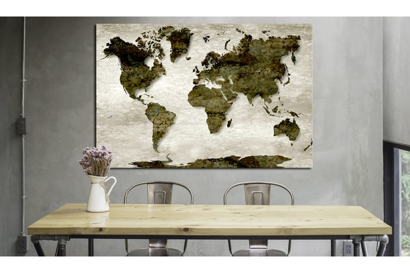 TAVLA World Map: Green Planet 60x40 - Artgeist sp. z o. o. - Inredning & dekor - Tavlor & konst - Canvastavla