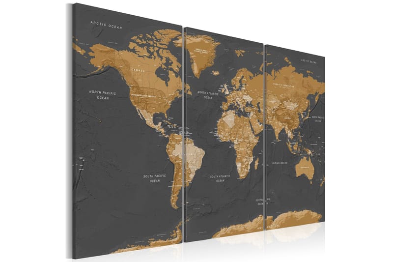 TAVLA World Map Modern Aesthetics 90x60 - Artgeist sp. z o. o. - Inredning & dekor - Tavlor & konst - Canvastavla