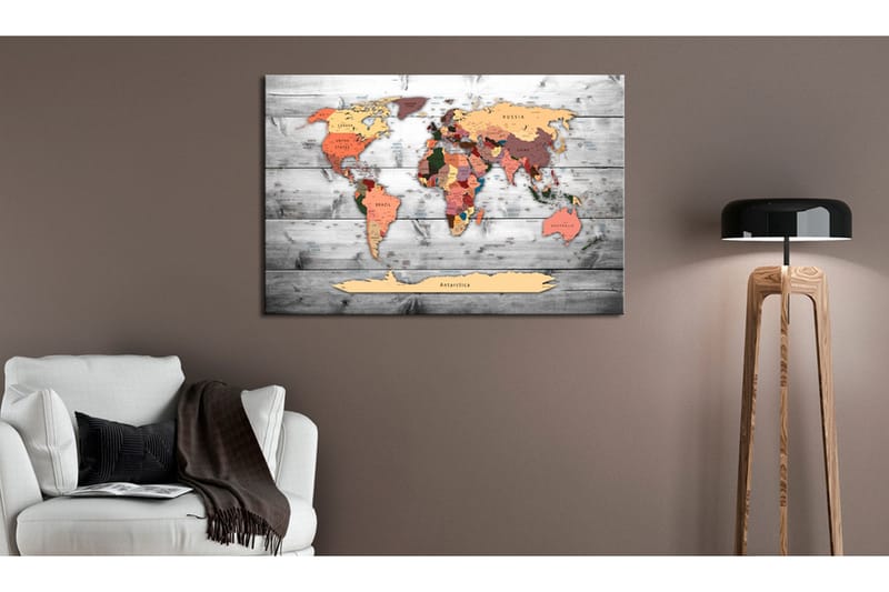 Tavla World Map: New Directions 60x40, Artgeist sp. z o. o.