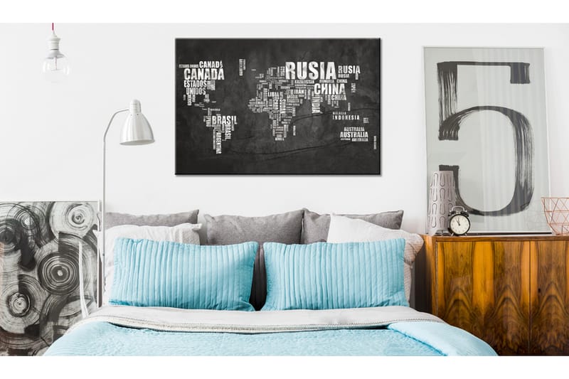 TAVLA World Map: Spanish Geography (ES) 90x60, Artgeist sp. z o. o.