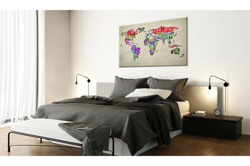 Tavla World Map: Tour (EN) 90x60