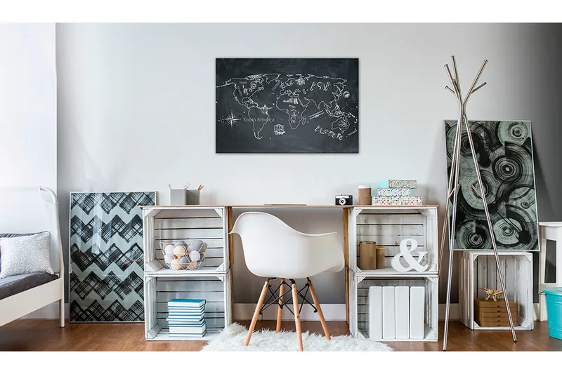 TAVLA World Map: Travel broadens the Mind 60x40, Artgeist sp. z o. o.