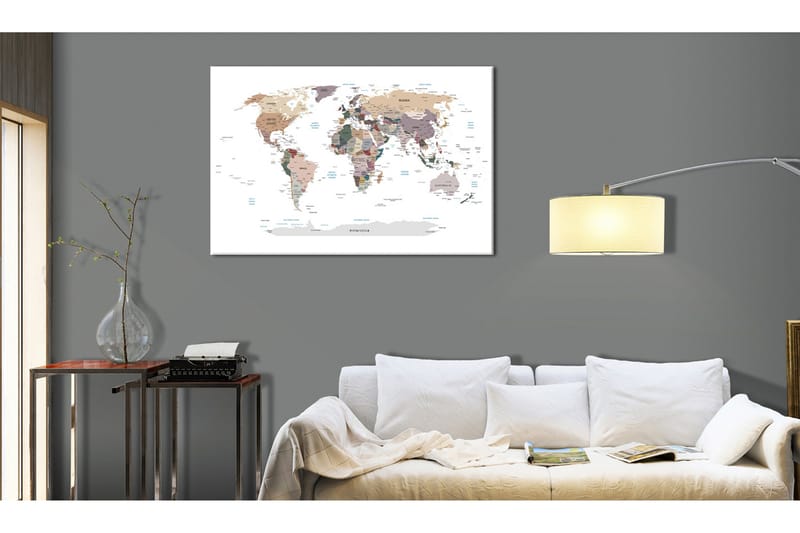 Tavla World Map: Where Today? 60x40, Artgeist sp. z o. o.