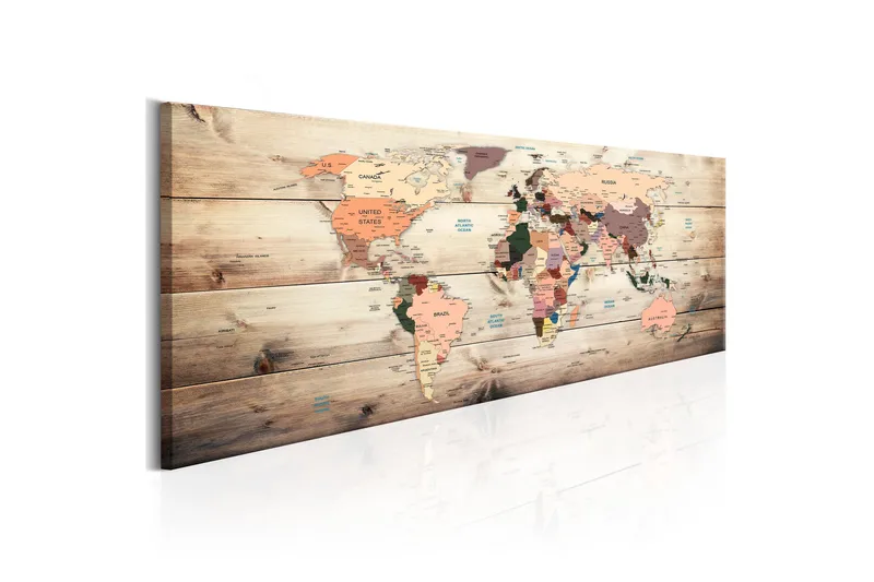 TAVLA World Maps: Map of Dreams 135x45, Artgeist sp. z o. o.
