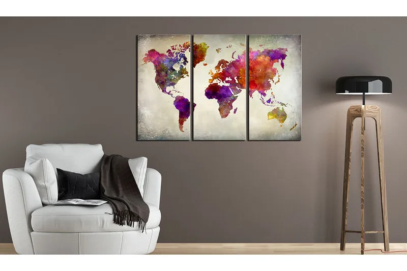 Tavla World Mosaic Of Colours 90X60 Flerfärgad - Artgeist sp. z o. o. - Inredning & dekor - Tavlor & konst - Canvastavla