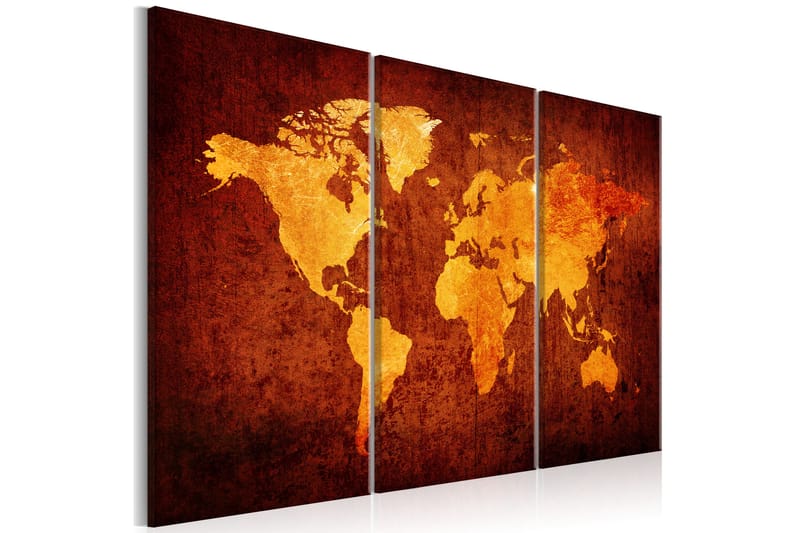 Tavla World Of Orange 90X60 Orange - Artgeist sp. z o. o. - Inredning & dekor - Tavlor & konst - Canvastavla