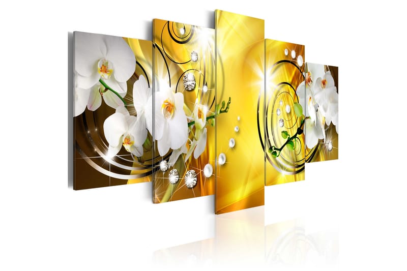 Tavla Yellow Admiration 100X50 Gul|Vit - Artgeist sp. z o. o. - Inredning & dekor - Tavlor & konst - Canvastavla