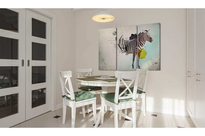 TAVLA zebra abstrakt 90x60 - Artgeist sp. z o. o. - Inredning & dekor - Tavlor & konst - Canvastavla
