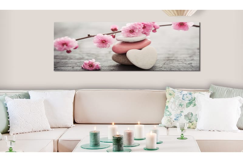Tavla Zen Cherry Blossoms 120X40 Rosa - Artgeist sp. z o. o. - Inredning & dekor - Tavlor & konst - Canvastavla