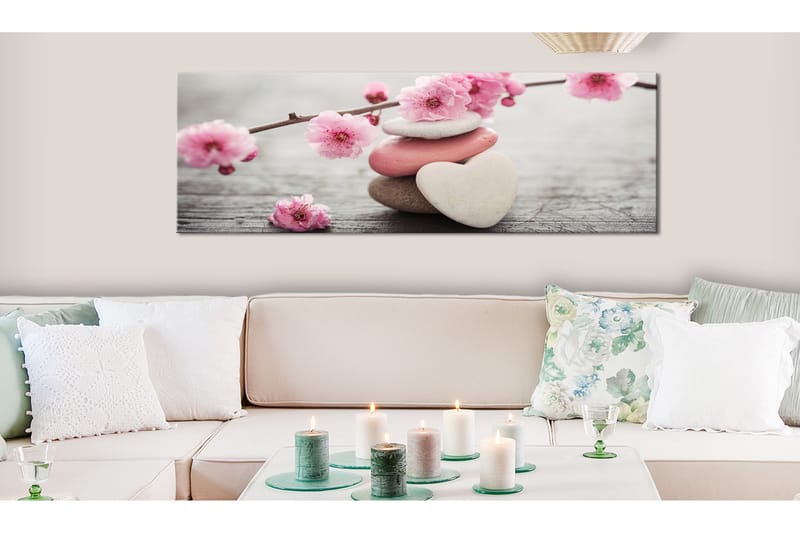 Tavla Zen Cherry Blossoms 120X40 Rosa - Artgeist sp. z o. o. - Canvastavla