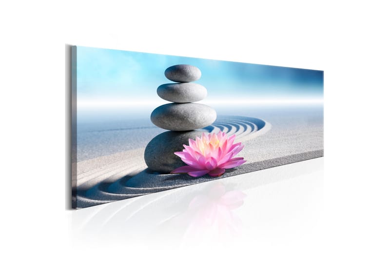 Tavla Zen Garden 120X40 Flerfärgad|Blå|Rosa - Artgeist sp. z o. o. - Inredning & dekor - Tavlor & konst - Canvastavla