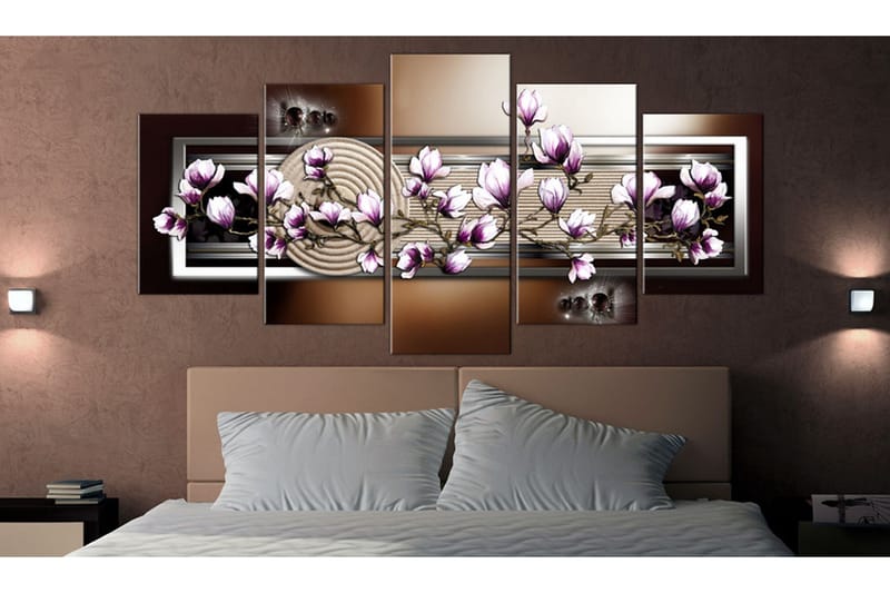 Tavla Zen Garden And Magnolia 100x50 - Artgeist sp. z o. o. - Inredning & dekor - Tavlor & konst - Canvastavla