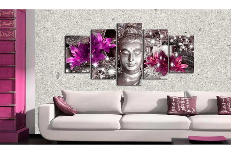 Tavla Zen Of Glitter 100X50 Lila - Artgeist sp. z o. o. - Inredning & dekor - Tavlor & konst - Canvastavla