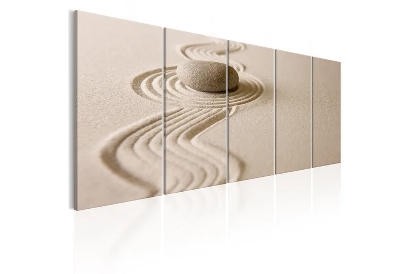 Tavla Zen Sand And Stone 225x90 - Artgeist sp. z o. o. - Inredning & dekor - Tavlor & konst - Canvastavla
