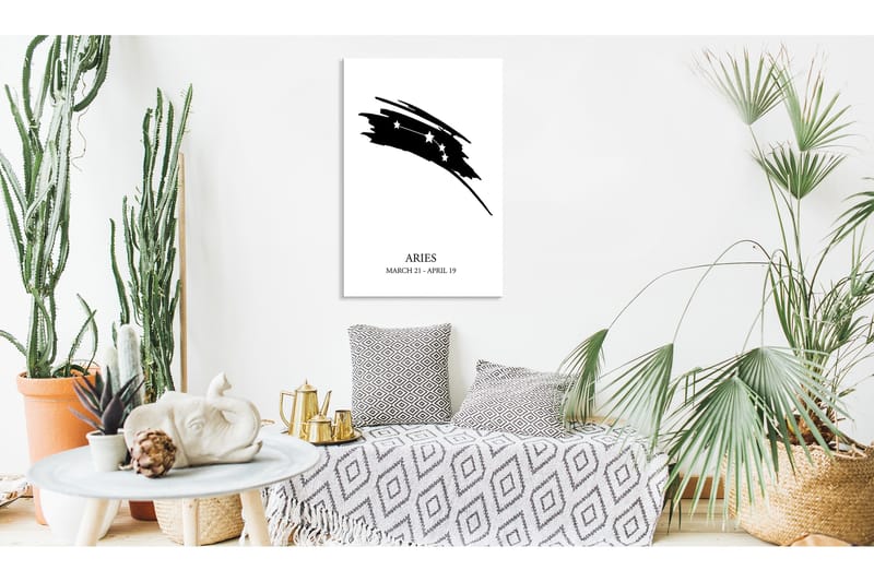 Tavla Zodiac Signs: Aries (1 Part) Vertical 40x60, Artgeist sp. z o. o.