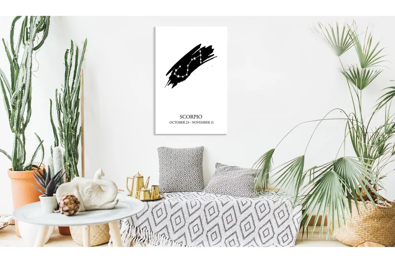 Tavla Zodiac Signs: Scorpio (1 Part) Vertical 40x60, Artgeist sp. z o. o.
