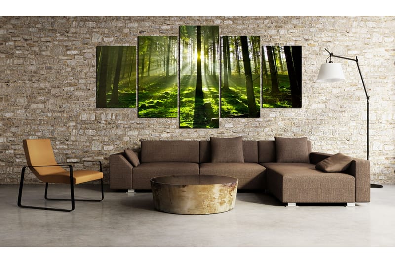 Tavla Peace Of Mind 100X50 Grön|Vit - Artgeist sp. z o. o. - Inredning & dekor - Tavlor & konst - Canvastavla