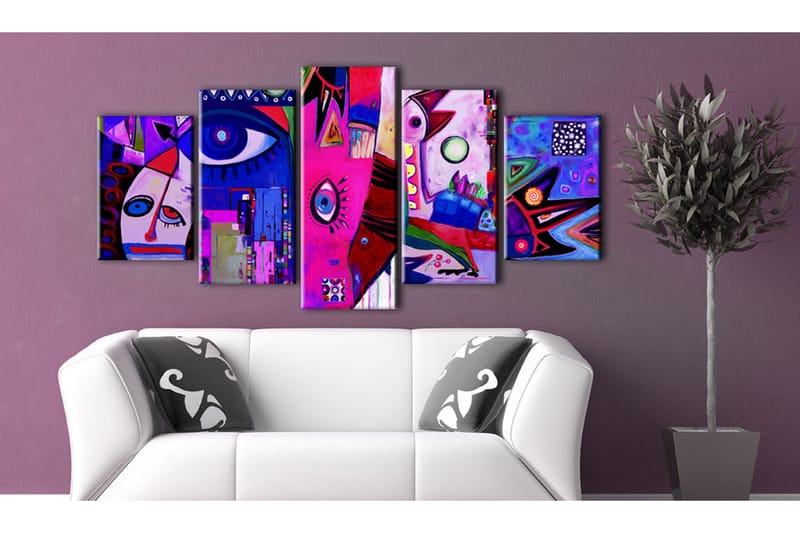 Tavla Pink Circus 100x50 - Artgeist sp. z o. o. - Inredning & dekor - Tavlor & konst - Canvastavla