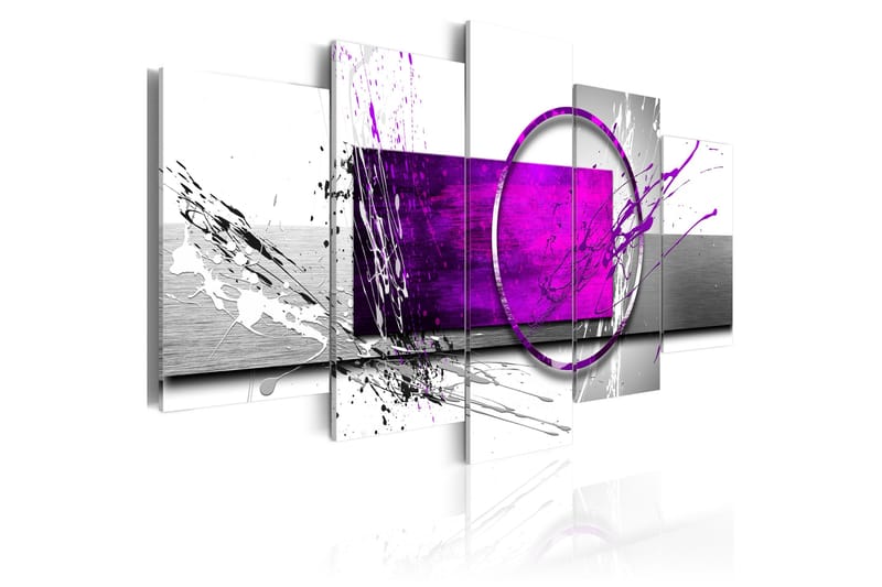 Tavla Purple Expression 200X100 Lila|Vit, Artgeist sp. z o. o.