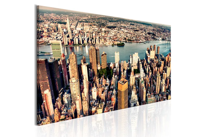 Tavla Panorama Of New York 150X50 Flerfärgad, Artgeist sp. z o. o.