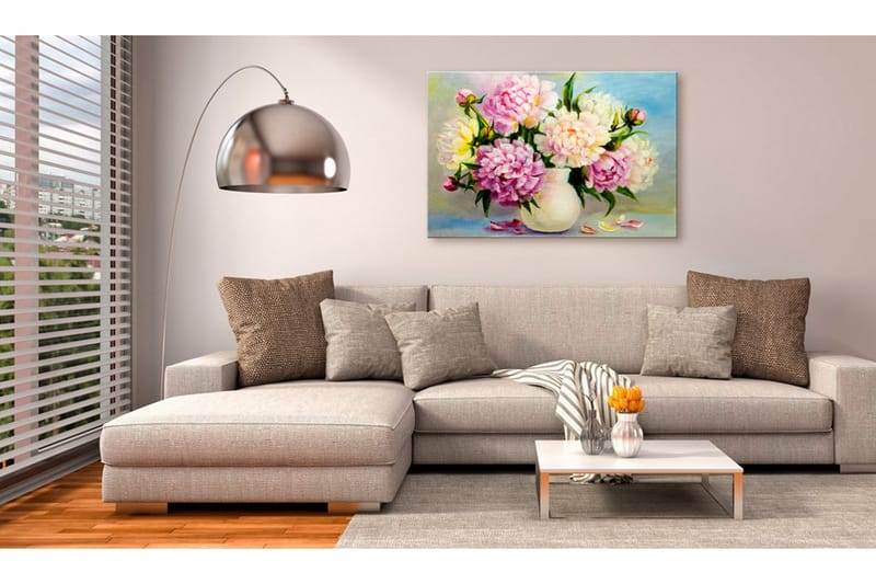 TAVLA Peonies: Bouquet of Happiness 120x80 - Artgeist sp. z o. o. - Inredning & dekor - Tavlor & konst - Canvastavla