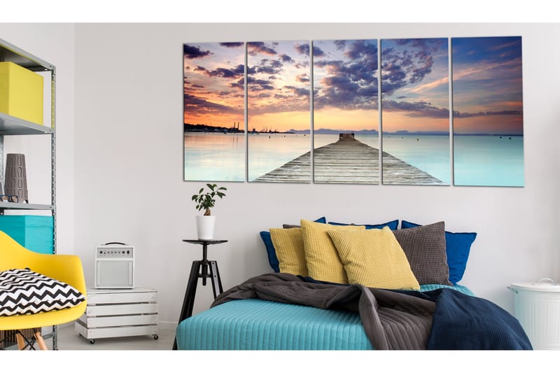 Tavla Pier On The Caribbean 200x80 - Artgeist sp. z o. o. - Inredning & dekor - Tavlor & konst - Canvastavla