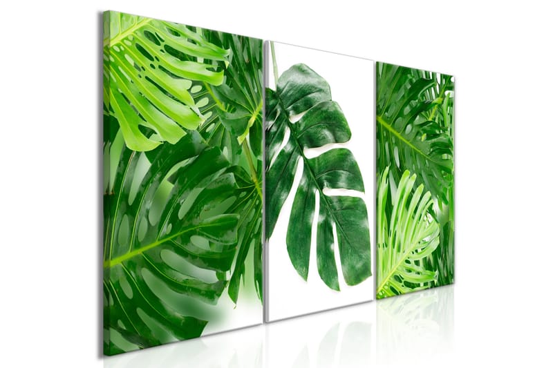 Tavla Palm Leaves 3 Parts 120x60, Artgeist sp. z o. o.