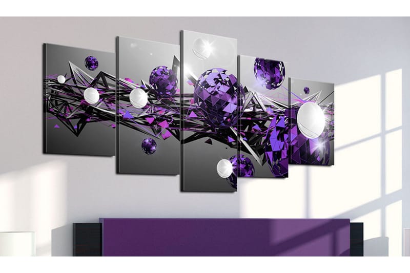 Tavla Purple Solar System 200x100 - Artgeist sp. z o. o. - Inredning & dekor - Tavlor & konst - Canvastavla