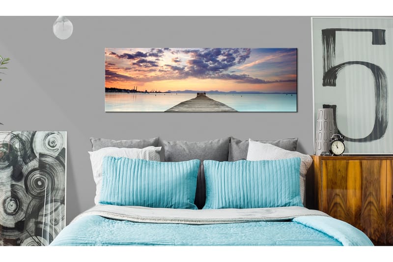 Tavla Pier On The Caribbean 120x40 - Artgeist sp. z o. o. - Inredning & dekor - Tavlor & konst - Canvastavla