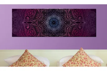 Tavla Purple Mandala 135x45 - Artgeist sp. z o. o. - Inredning & dekor - Tavlor & konst - Canvastavla