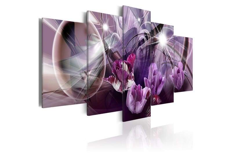 Tavla Purple Of Tulips 200X100 Lila - Artgeist sp. z o. o. - Canvastavla