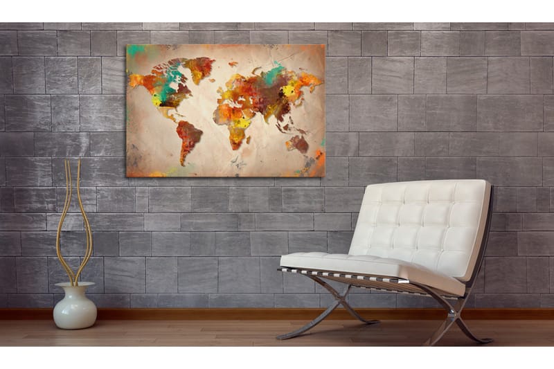 Tavla Painted World 120x80 - Artgeist sp. z o. o. - Inredning & dekor - Tavlor & konst - Canvastavla