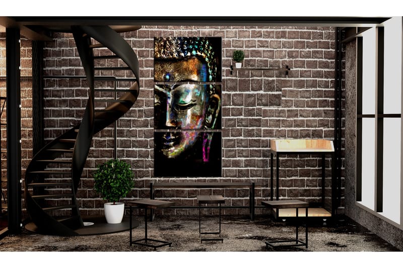 Tavla Peaceful Buddha 60X120 Flerfärgad - Artgeist sp. z o. o. - Inredning & dekor - Tavlor & konst - Canvastavla