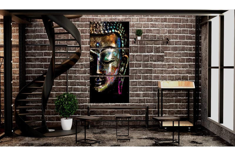 Tavla Peaceful Buddha 60X120 Flerfärgad - Artgeist sp. z o. o. - Canvastavla