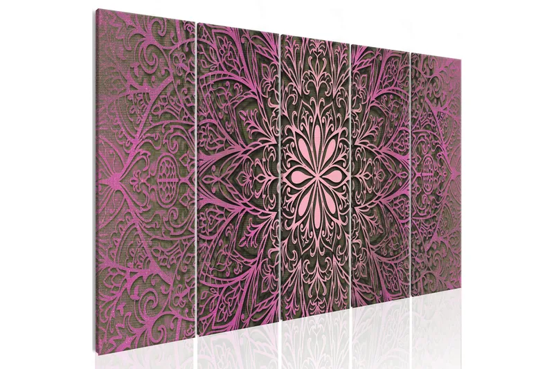 Tavla Pink Mandala 225x90, Artgeist sp. z o. o.