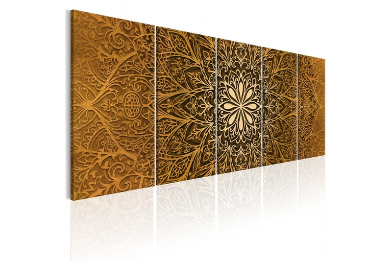 Tavla Paper Mandala 225X90 Brun - Artgeist sp. z o. o. - Inredning & dekor - Tavlor & konst - Canvastavla