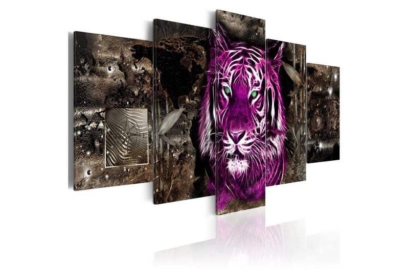 Tavla Purple King 100X50 Flerfärgad, Artgeist sp. z o. o.
