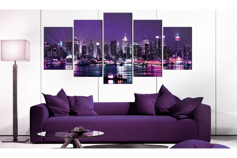 Tavla Purple Sky 200x100 - Artgeist sp. z o. o. - Inredning & dekor - Tavlor & konst - Canvastavla