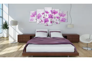 Tavla Purple Flowers 100x50 - Artgeist sp. z o. o. - Inredning & dekor - Tavlor & konst - Canvastavla