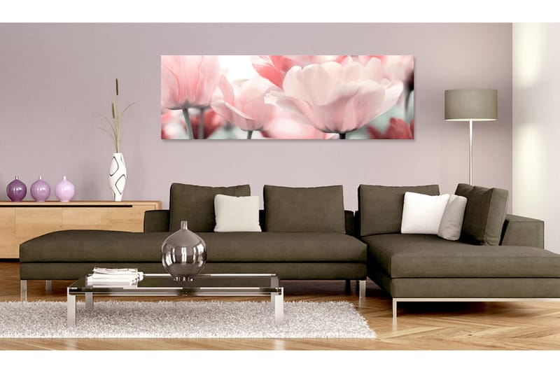 Tavla Pink Tulips 120X40 Rosa - Artgeist sp. z o. o. - Inredning & dekor - Tavlor & konst - Canvastavla