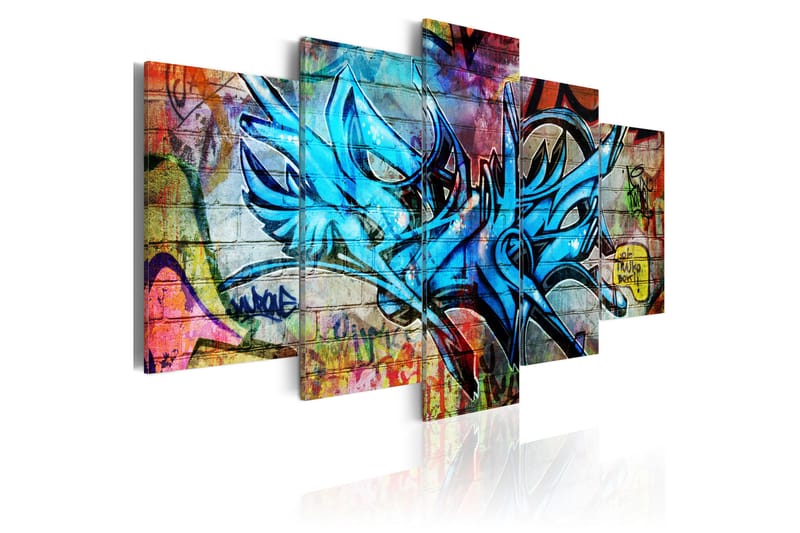 Tavla Poesi Av En Storstad 100X50 Flerfärgad - Artgeist sp. z o. o. - Inredning & dekor - Tavlor & konst - Canvastavla