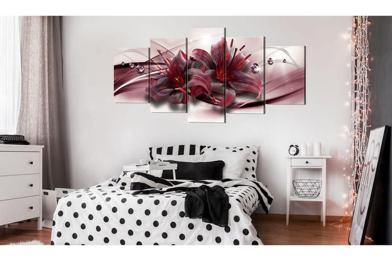 Tavla Pink Lily 200x100 - Artgeist sp. z o. o. - Inredning & dekor - Tavlor & konst - Canvastavla